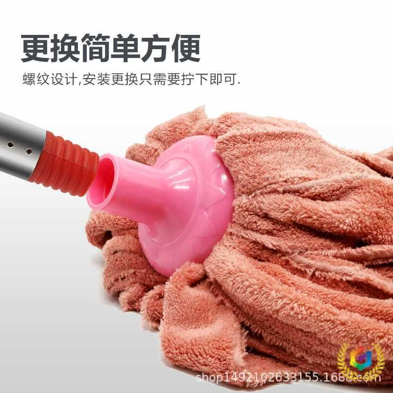 ✅棉拖把棉线拖把头毛巾布宽地拖头家用工厂吸水拖布头螺纹扁替换