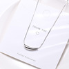 Jewelry, necklace, bent pipe, luxury accessory, silver 925 sample, Korean style, simple and elegant design, light luxury style