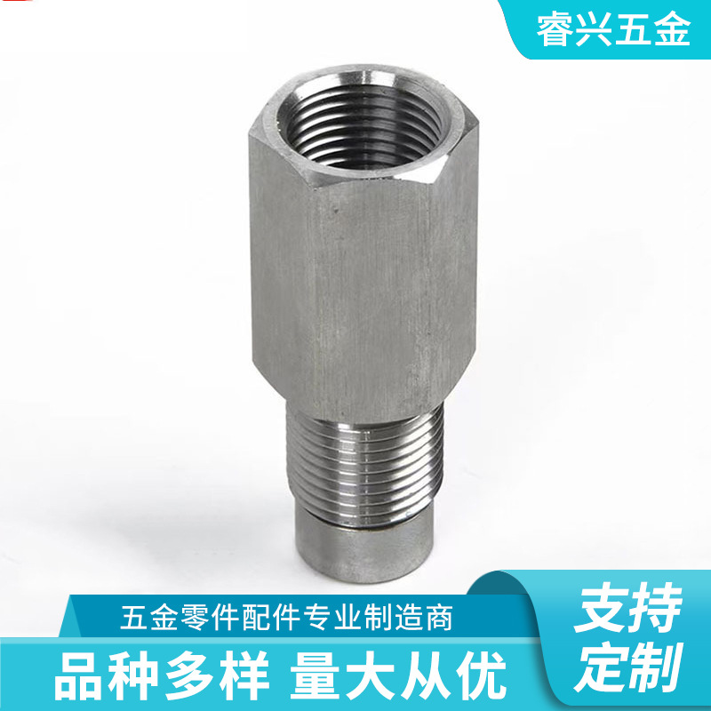 Fábrica de acero inoxidable M18 * 1.5 conector auxiliar de extensión de automóviles conector de perno hexagonal