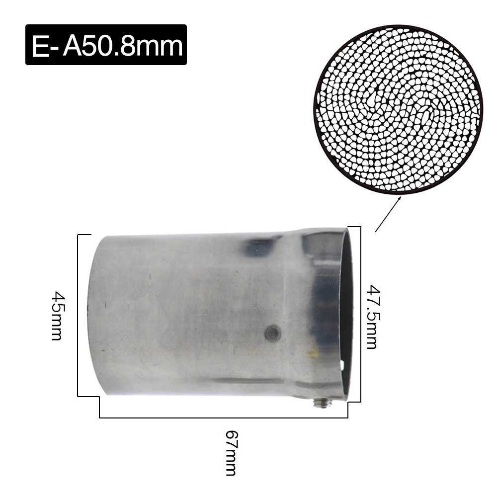 Motorcycle Modified Exhaust Pipe Catalyst Muffler 51mm 60mm Universal Exhaust Pipe Silencer Plug Return Plug