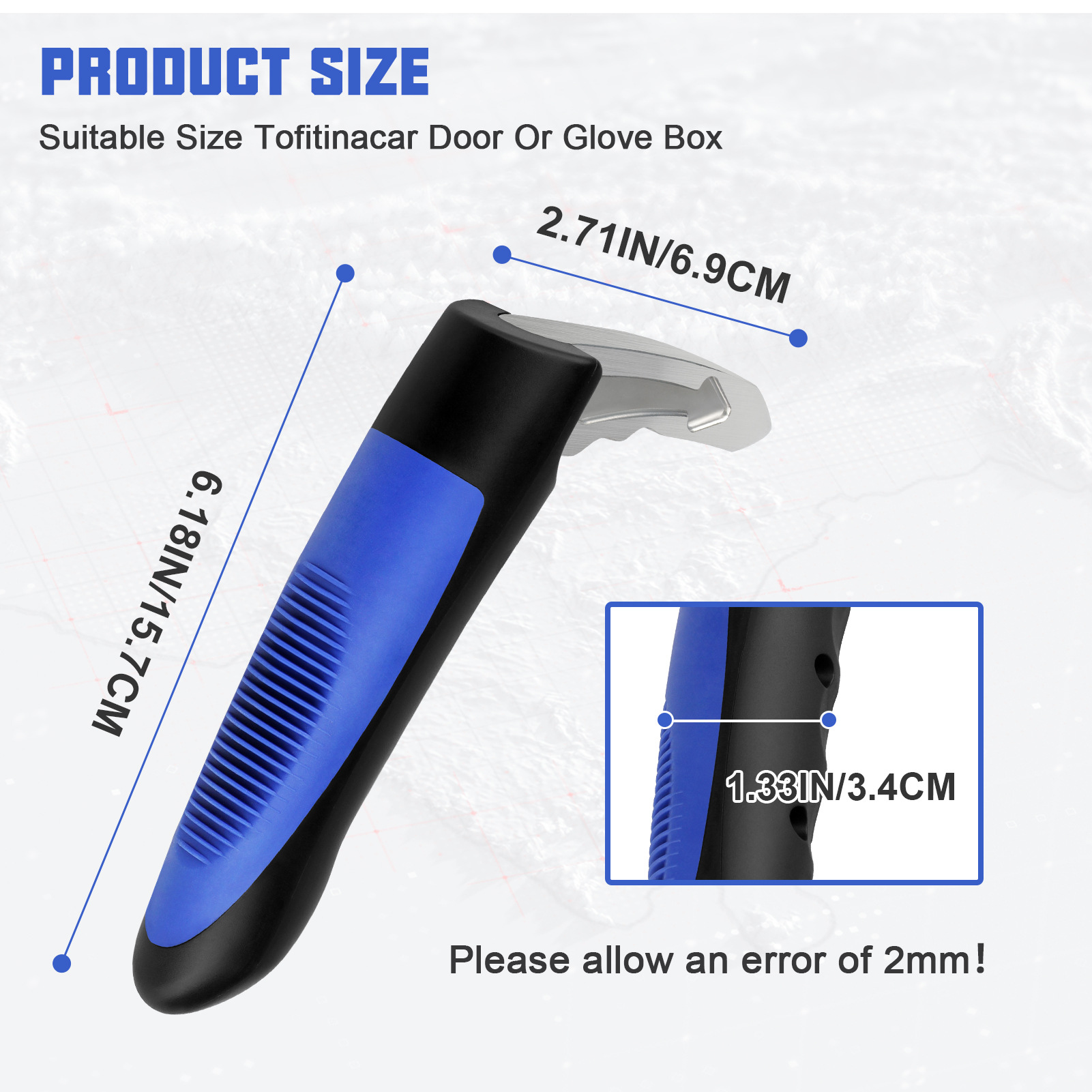Car Armrest Safety Hammer, Window-Breaking Escape Hammer, Multifunctional Car Safety Hammer, In-Car Emergency Life-Saving Hammer