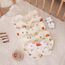 新款围嘴口水巾纱布夏季儿童围兜新生儿喂奶巾宝宝饭兜婴儿 A类棉