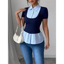 O 45744 Polo Collar Knit Top ײɫ��֯���� �羳ŷ������ѷ