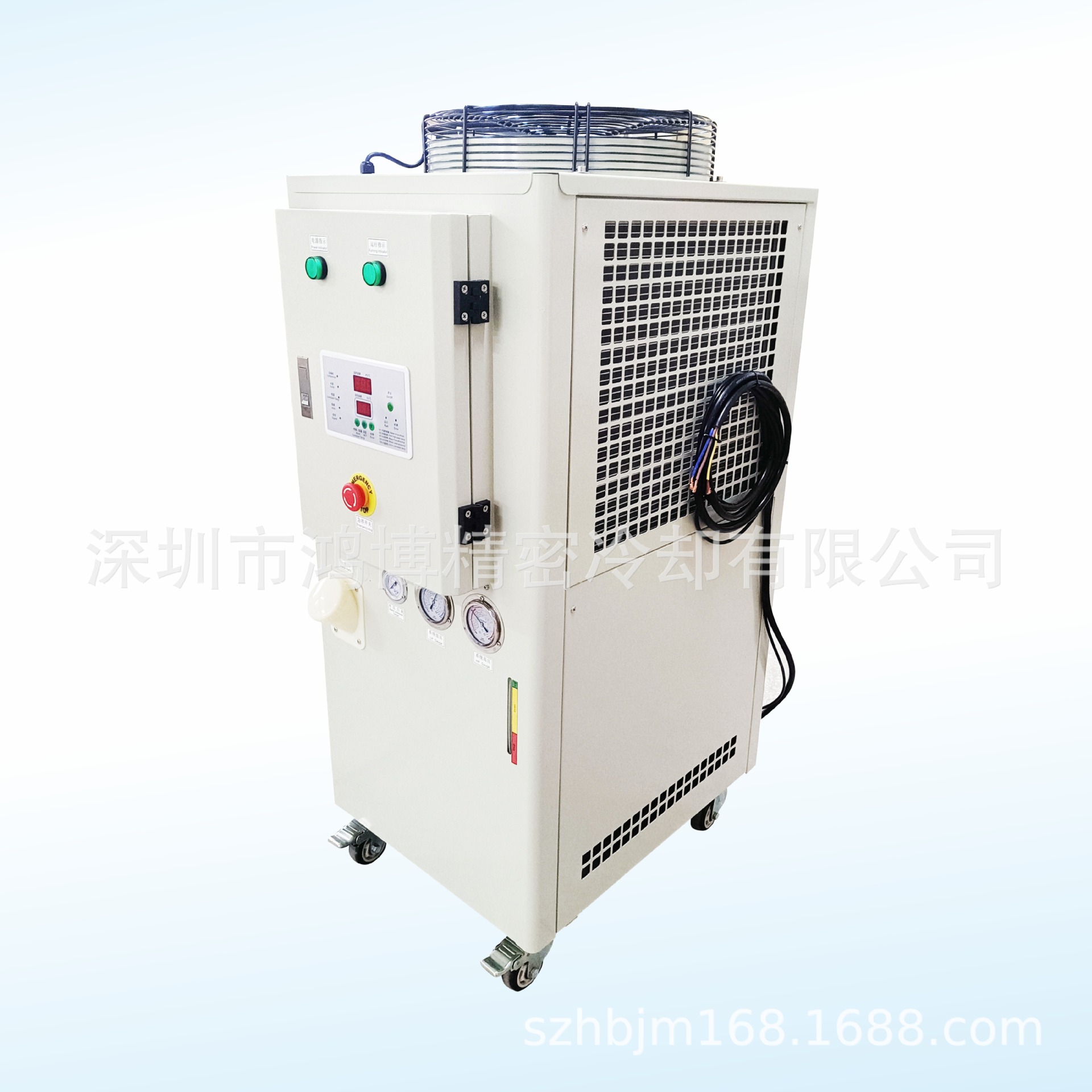 顶出风冷水机