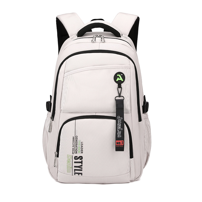 Pescado natural moda transfronteriza escuela primaria escuela secundaria mochila escolar niño niña color sólido gran capacidad reducción de carga mochila desmontable