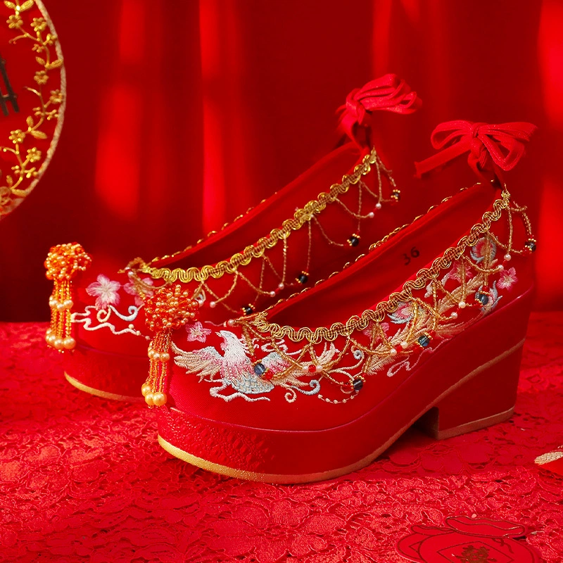Китайская свадебная свадебная обувь