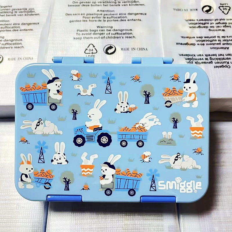 Australia smuggle caja de almuerzo de dibujos animados de alto valor alemán tritan caja de almuerzo de estudiantes niños