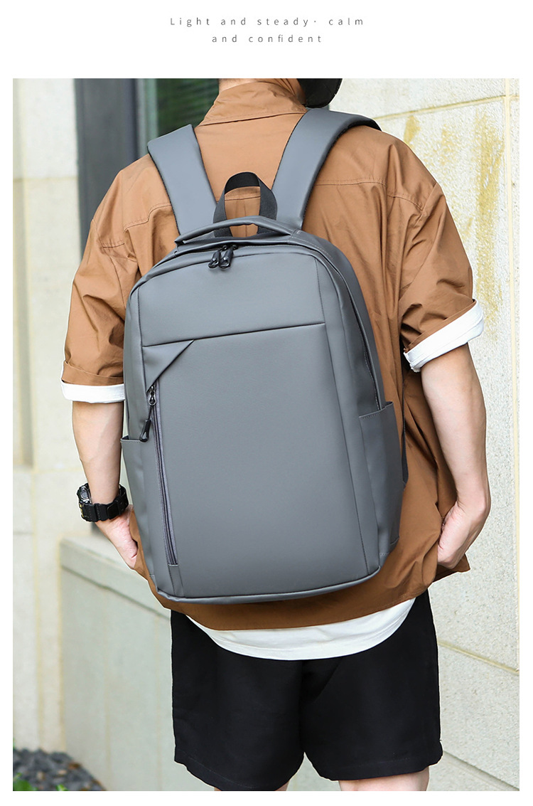 New large-capacity business backpack for men, multi-functional and versatile computer bag, cross-border fashionable and simple college student schoolbag undefined