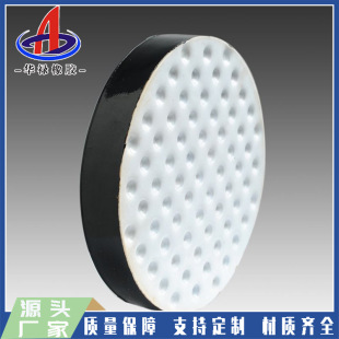 Round PTFE sliding rubber bearing @ tetrafluoroethylene rubber bearing @ polyethylene PTFE plate bearing manufacturer batch