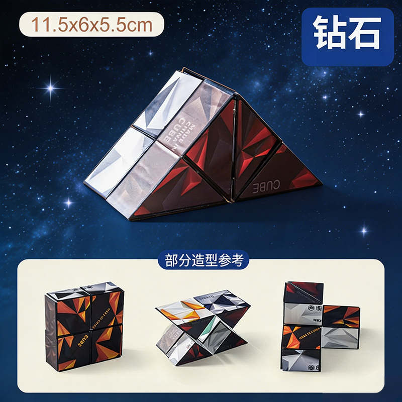 Explosión 3D tridimensional infinito cubo Rubik descompresión geometría espacio de la estructura de pensamiento flip mostrando juguetes al por mayor