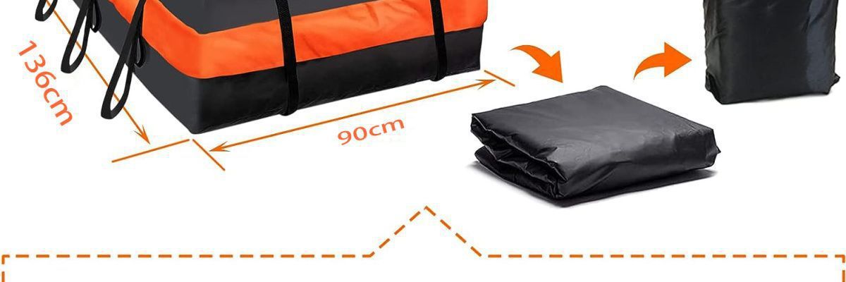 Roof luggage bag, waterproof and wear-resistant, for outdoor use, large capacity