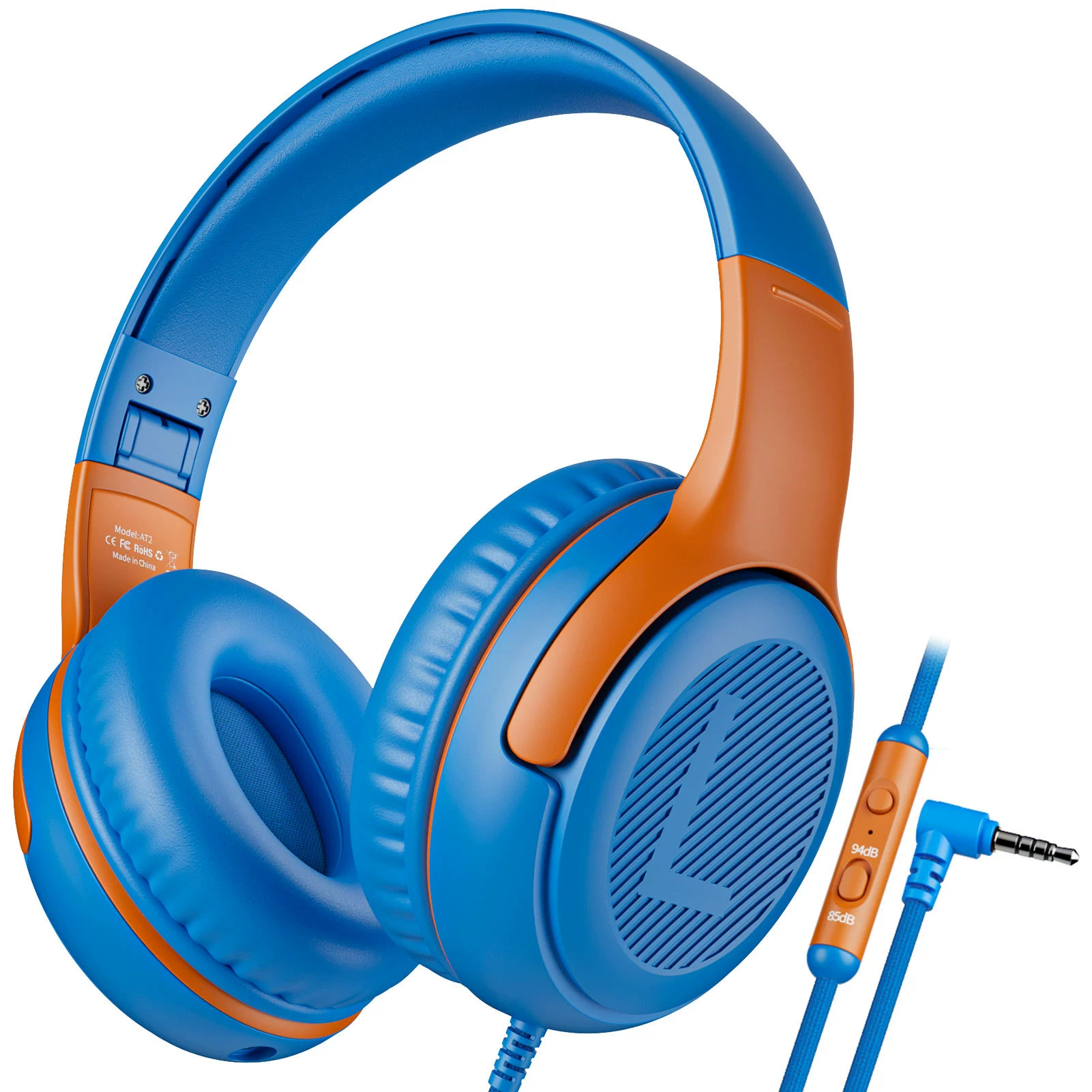 awatrue AT2 Lightweight Wired Headphones Children's Headphones Cross Border New Children's Learning Games Music