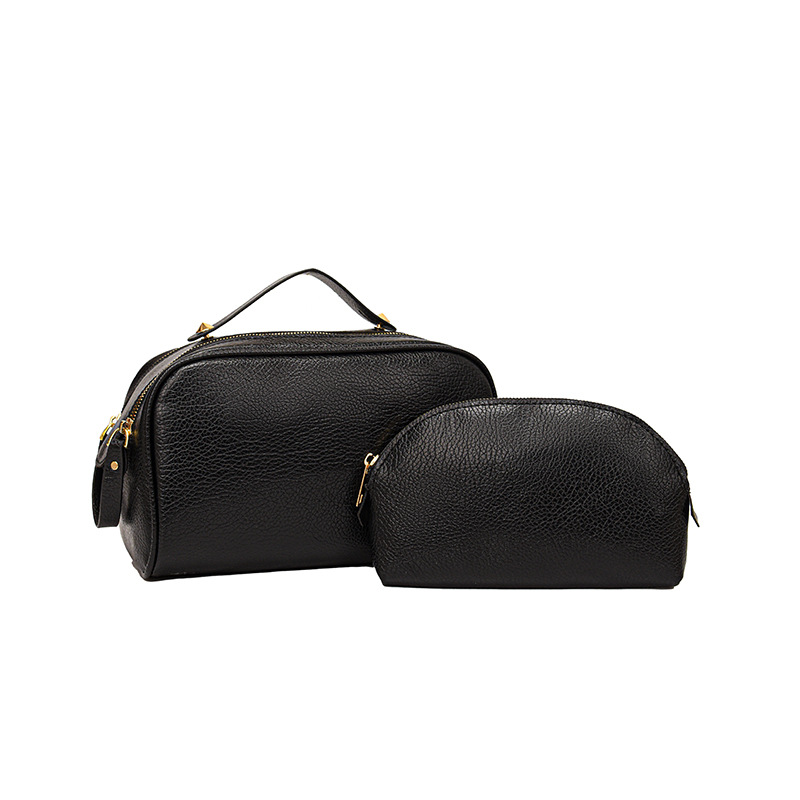 Geantă de machiaj din piele PU pentru femei 2023, nouă geantă de spălat și depozitare pentru produse de îngrijire a pielii, impermeabilă, de mare capacitate, portabilă, pentru călătorii, 2023_voghion.com