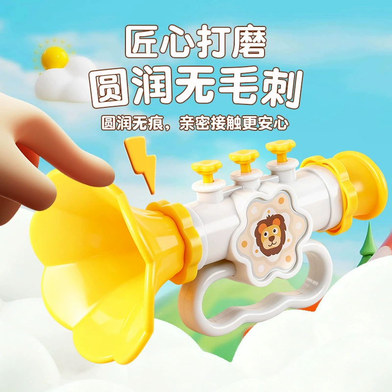 Детский кларнет, игрушка, мультяшный свисток, ремешок, музыкальные инструменты, оптом