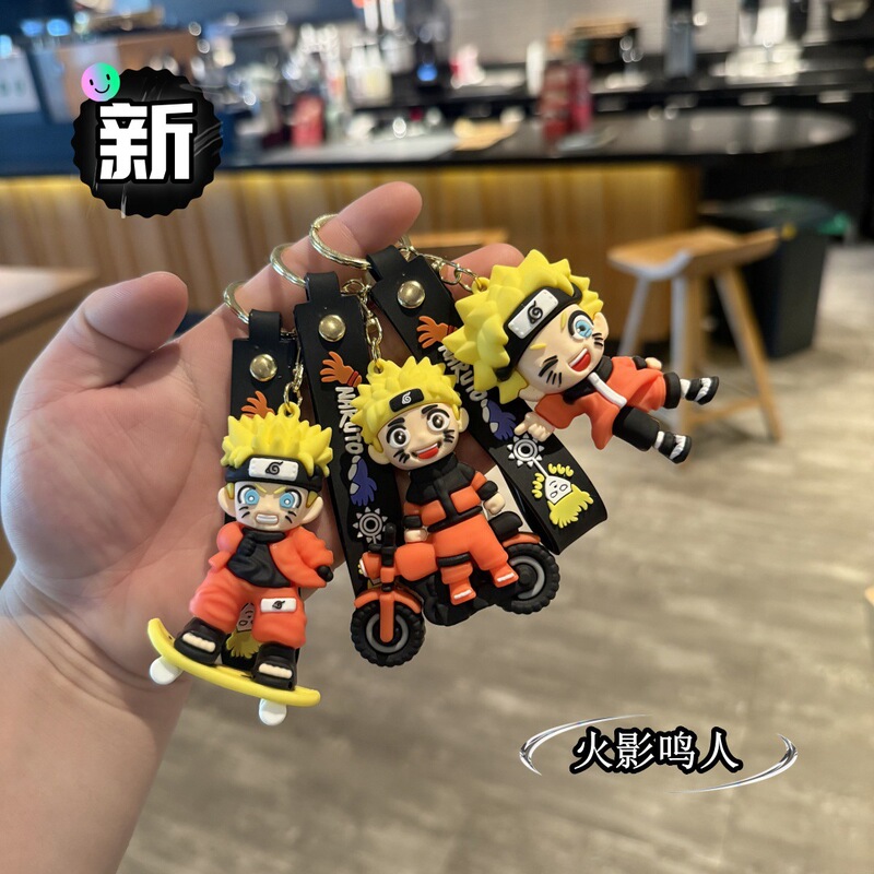 Cross-Border Cartoon Naruto Keychain Naruto Pendant Boys' Backpack Decoration Car Keychain Gift Wholesale Cross-Border Cartoon Naruto Keychain Naruto Pendant Boys' Backpack Decoration Car Keychain Gift Wholesale