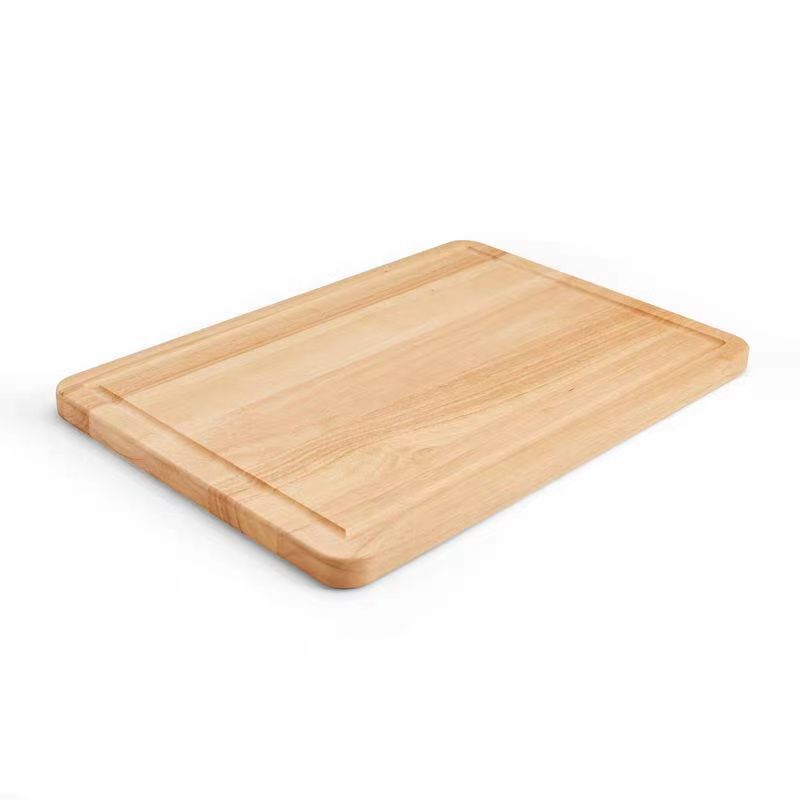Tablero de madera, tablero de corte de madera sólida, tablero de corte de madera, tablero de corte de cocina, tablero de filete ranurado