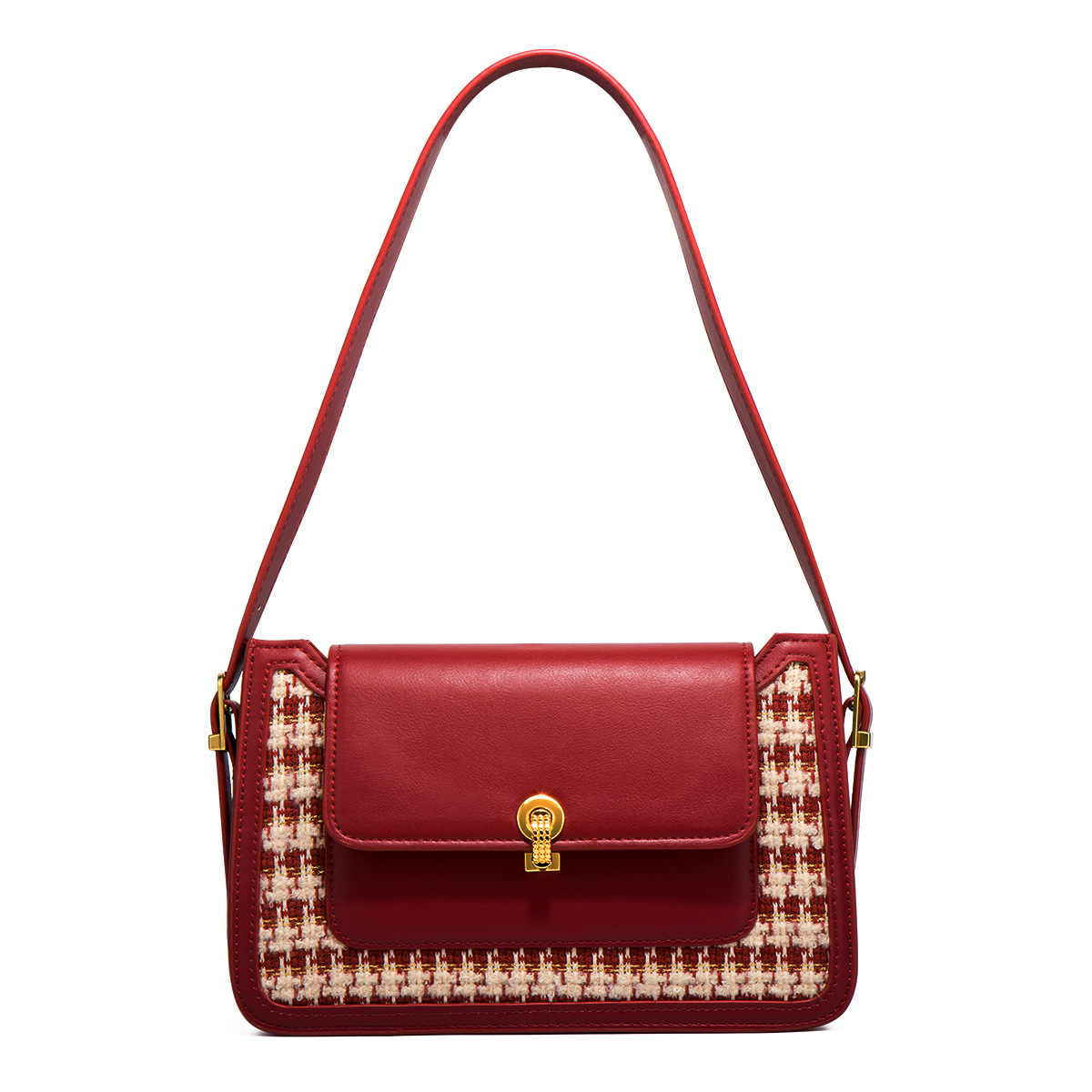 Bolso de Novia de Alta Gama Rojo para Boda, de un Solo Hombro, Nuevo Modelo 2025, Bolso de Mujer Moderno, Bolso Cruzado de Moda