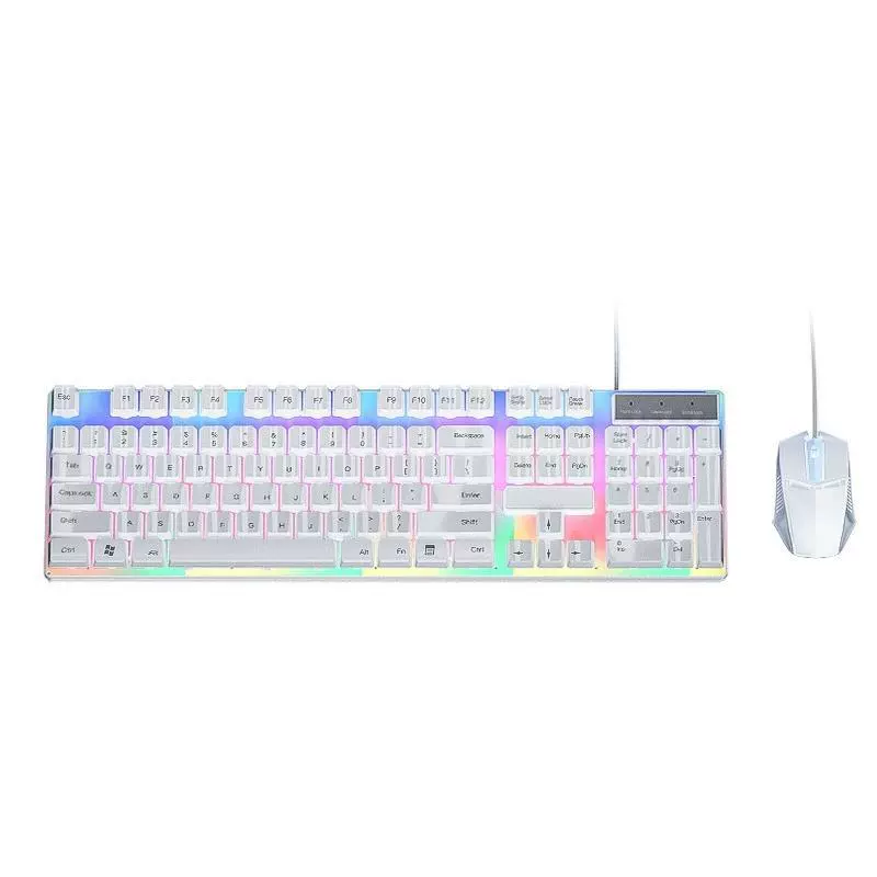Игровая клавиатура, мышь, механический набор для офиса, бесшумный ноутбук, комплект из 3 предметов
