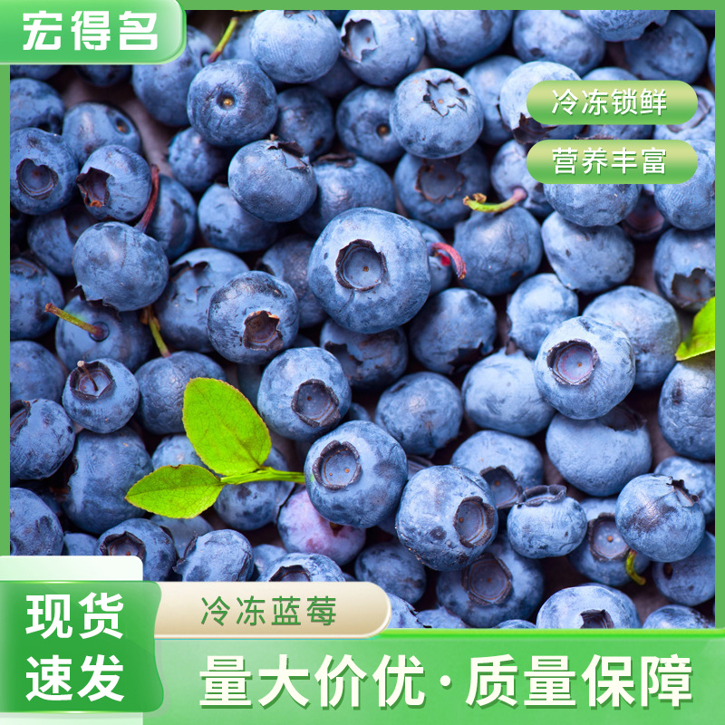 冷冻北陆蓝莓 冷冻新鲜水果 速冻蓝莓 夏日饮品搭档 糕点装饰