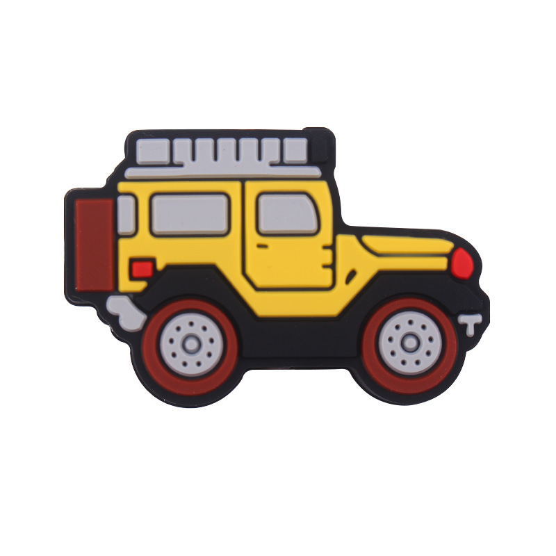 Productos creativos para bebés DIY dibujos animados de silicona coches juguetes de goma de diente para bebés molares cadena de tetas accesorios de goma de diente