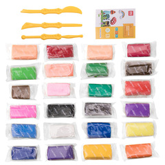 Geti Clay 24-Color Bag for Primary School Students Handicraft Making 12-Color Model Clay Lightweight Play-Doh for Children