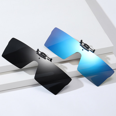 墨镜夹片男超轻开车专用防紫外线太阳镜偏光夹片可上翻近视眼镜女