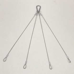 304 Stainless Steel Wire Rope Lock Buckle Ceiling Billboard Sling Chandelier Hanging Rope Aquarium Lamp One to Four Hanging Rope