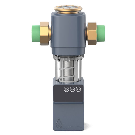 Intelligent front filter household universal automatic cleaning pressure gauge stainless steel backwash central water purifier