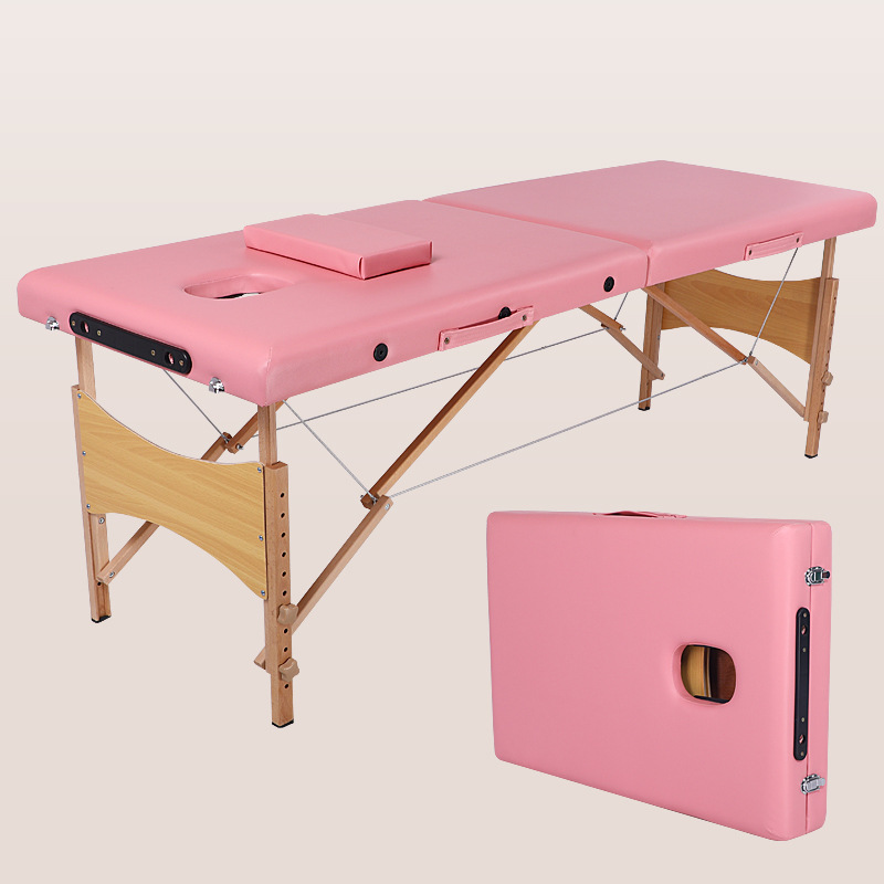 Fabricante mayorista multifuncional ajustable pierna de madera simple masaje cama plegable cama de masaje portátil cama de fisioterapia cama plegable