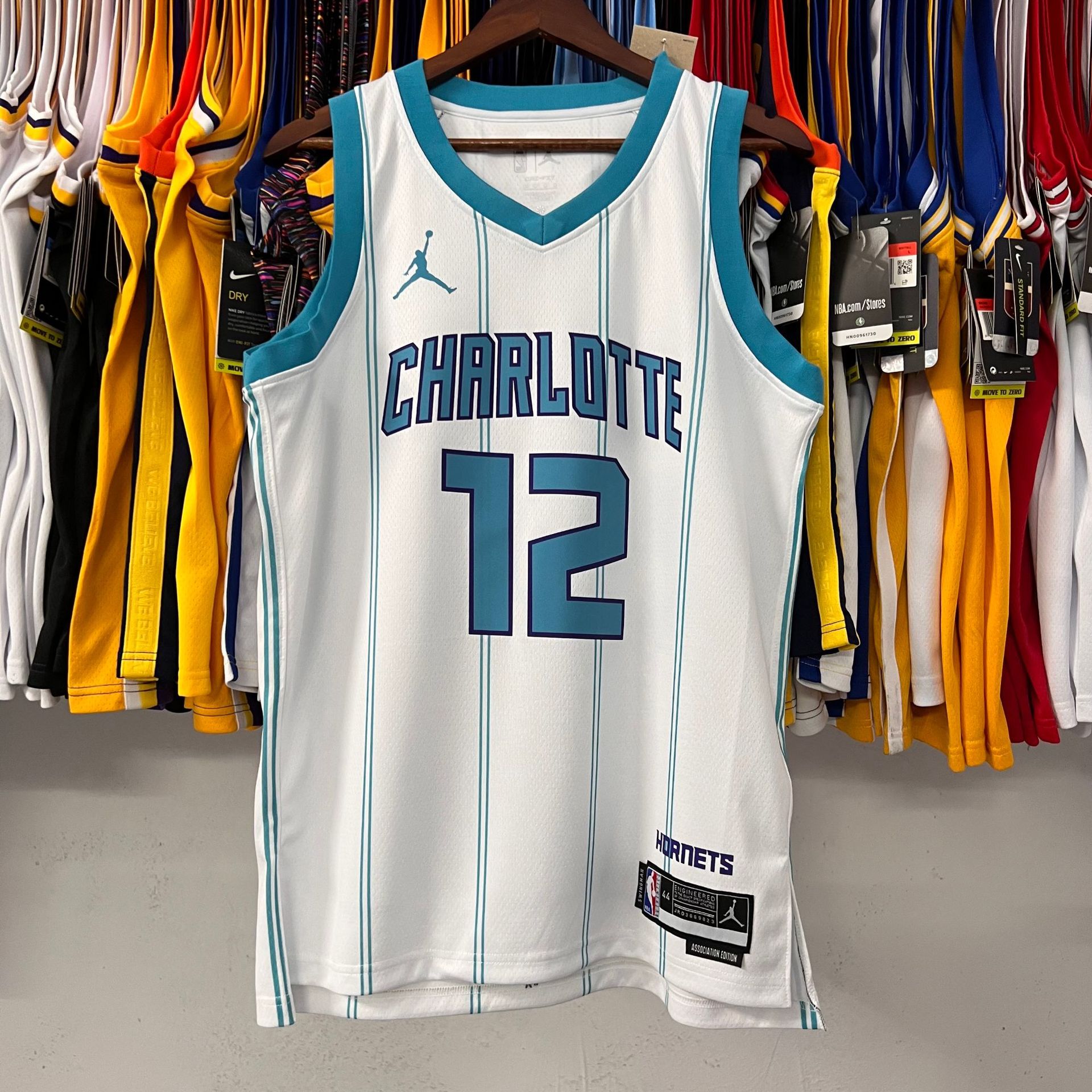 Charlotte Hornets NBA Jersey Close Up