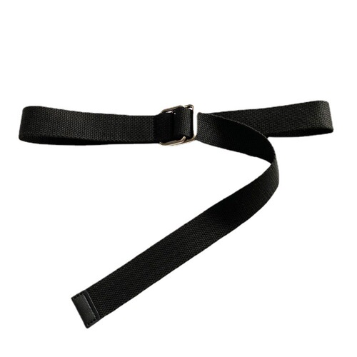 Canvas Belt for Young Students, Ins Personality, Korean Style Men's Pants Belt, Simple and Versatile, Double Ring Decorative Belt for Women