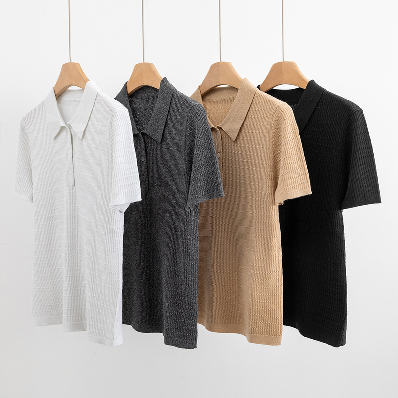 High-quality boutique women's tops Z33羊毛衫针织衫开衫西装领简约时尚新款。