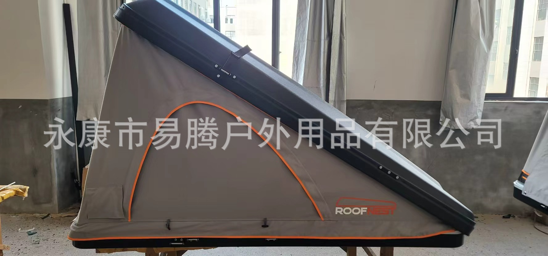 Cross-Border Abs Composite Triangular Tent Outdoor Camping Quick-Opening Folding Tent Suv Car Roof Tent