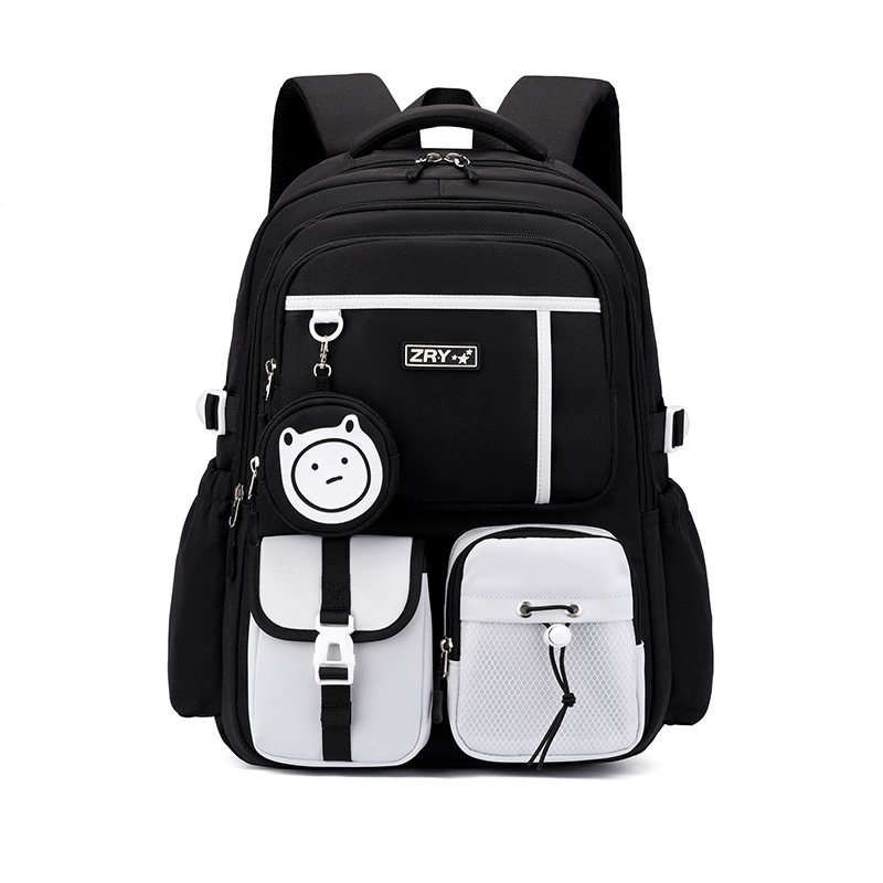 Mochila transfronteriza de peces naturales, mochila de moda de gran capacidad para estudiantes de secundaria, mochila casualizada coreana.