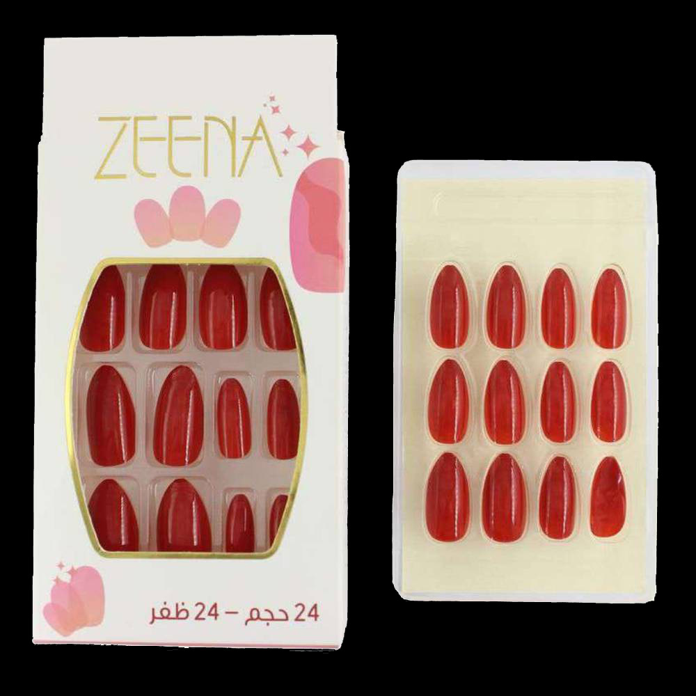 Solid color almond nail stickers