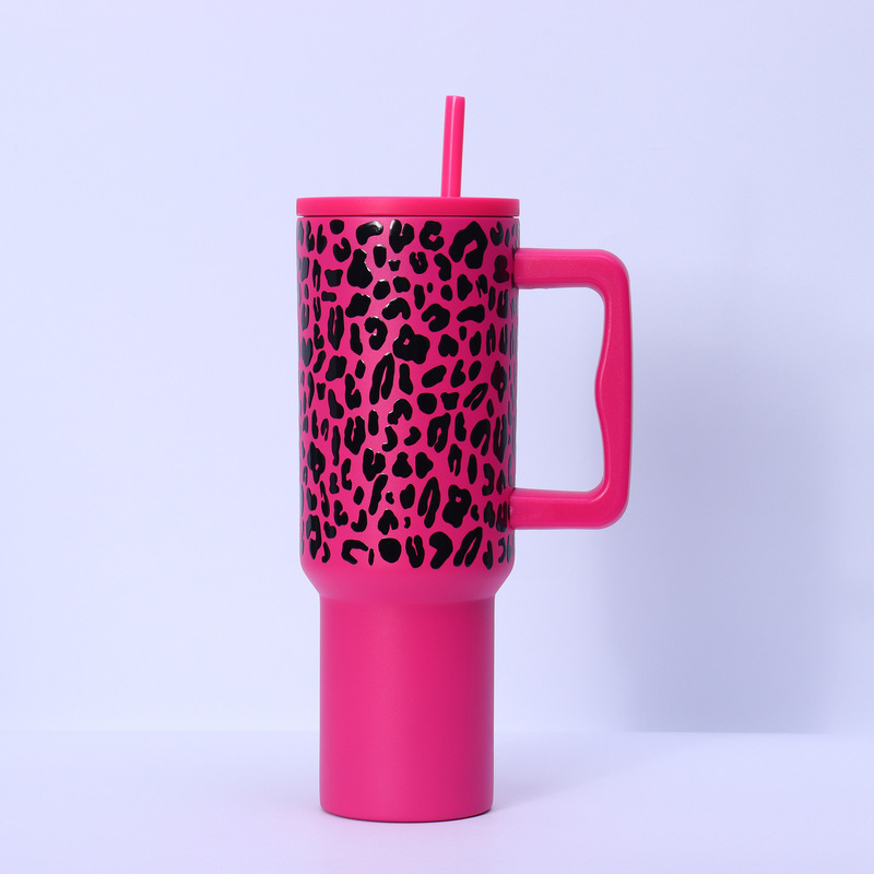 Meoky 40oz 1182ml ハンドル タンブラー ステイン スチール 断熱 V|undefined
