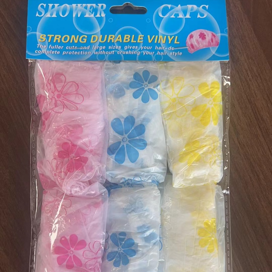 Eva Thickened Shower Cap Waterproof for Bathing Home Use Shower Dry Hair Cap Quick Universal Disposable Hotel Hairdressing Shower Cap