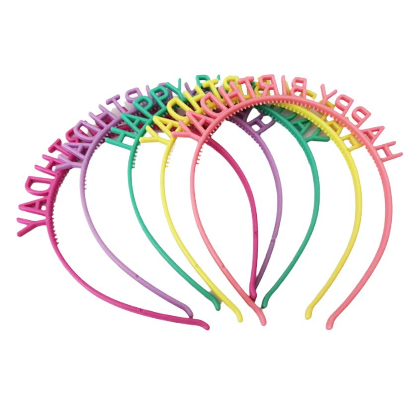 Европейская и американская повязка на голову с единорогом на день рождения, повязка на голову с надписью «С Днем Рождения», мужская и женская повязка на голову