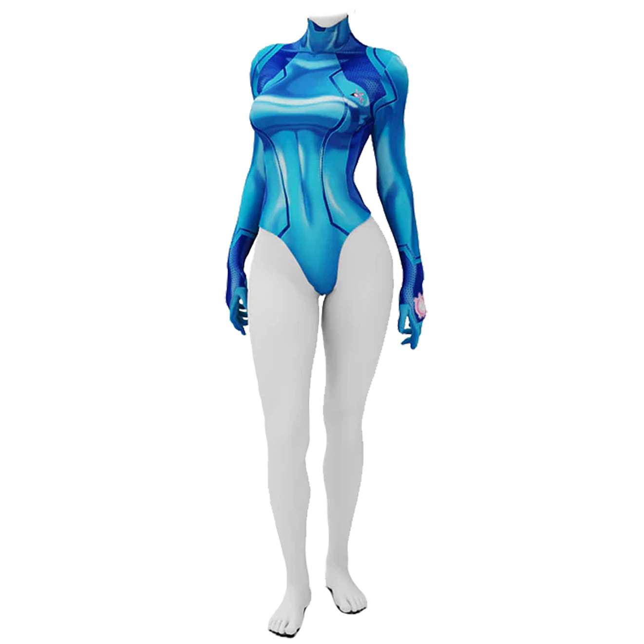 Samus Aran Cosplay Bodysuit Zero Suit Cos Swimsuit Costume Adult Kids  Halloween