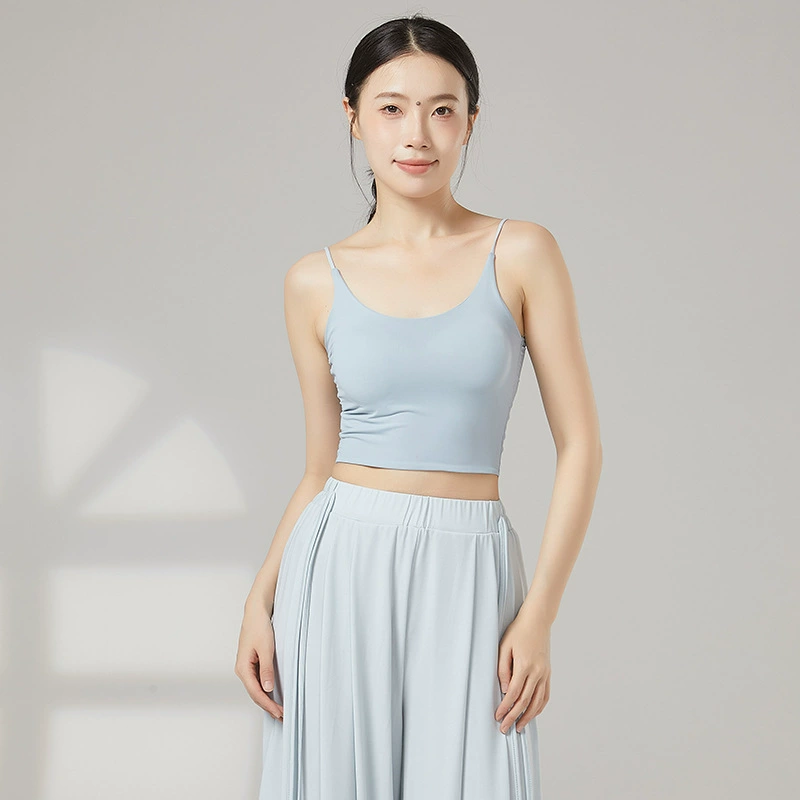 Одежда для танцевальных тренировок для женщин, топы для танцев йоги для взрослых, бесшовный спортивный бюстгальтер с нагрудными подушечками