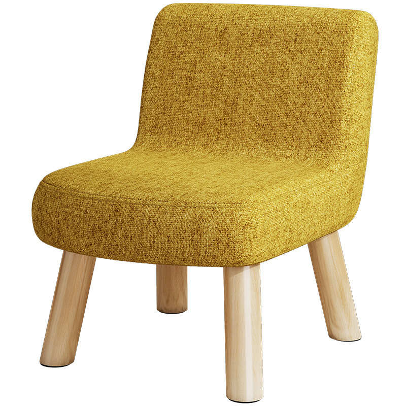 Taburete pequeño hogar creativo taburete redondo tela de madera maciza Cambio de zapatos taburete sala de estar Internet celebridad Banco perezoso sofá mesa de café taburete bajo