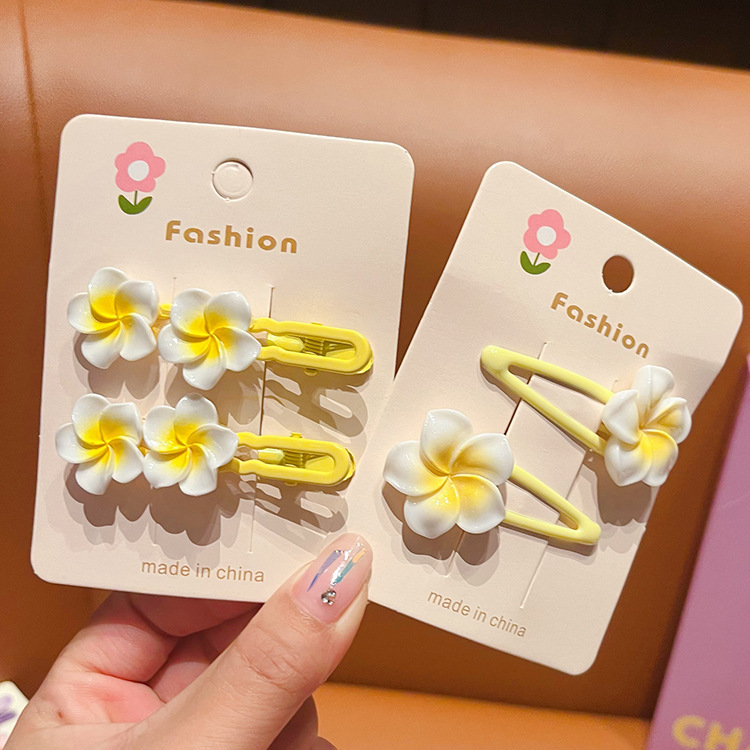 Egg Flower Hairpin Baby Super Cute Broken Hairpin Hair Accessories Girls' Side Bangs Clip Girls' Hair Hairpin Headwear