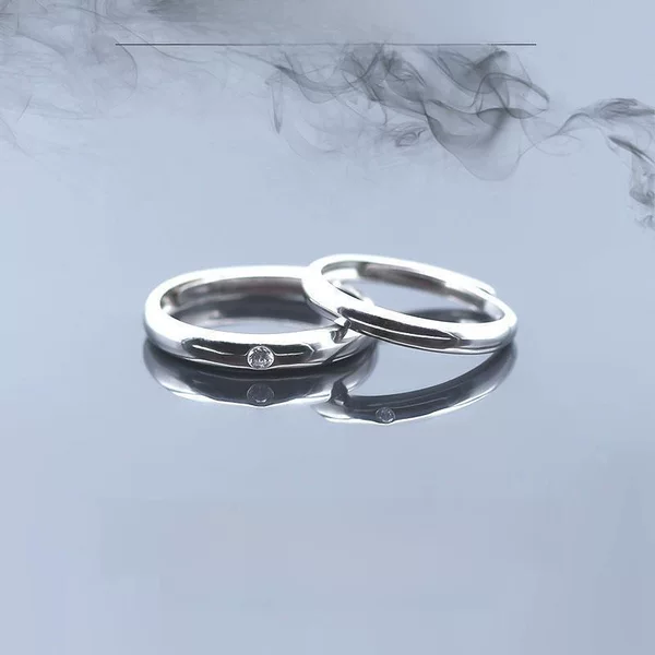 Yuguchi Yuto Nail Theater Edition Return Silver-Plated Impression Ring Same Style Sterling Silver Couple Ring Adjustable Alloy