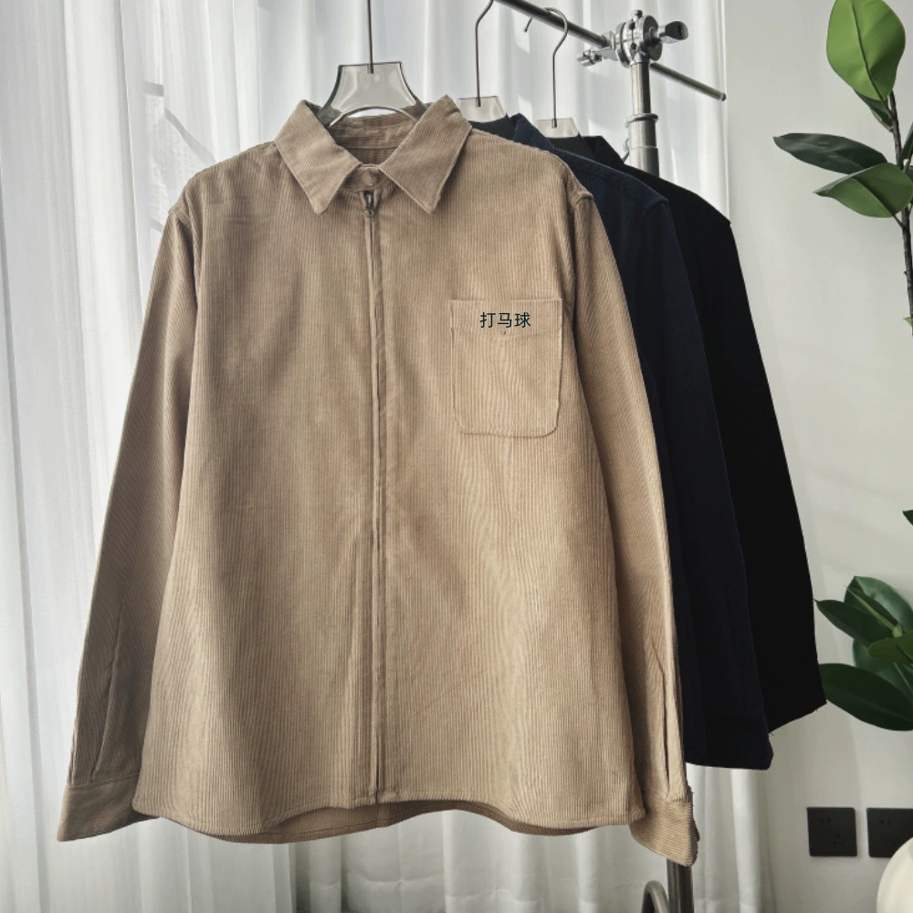 2025 весна и осень мужская вышивка маленькая куртка на молнии