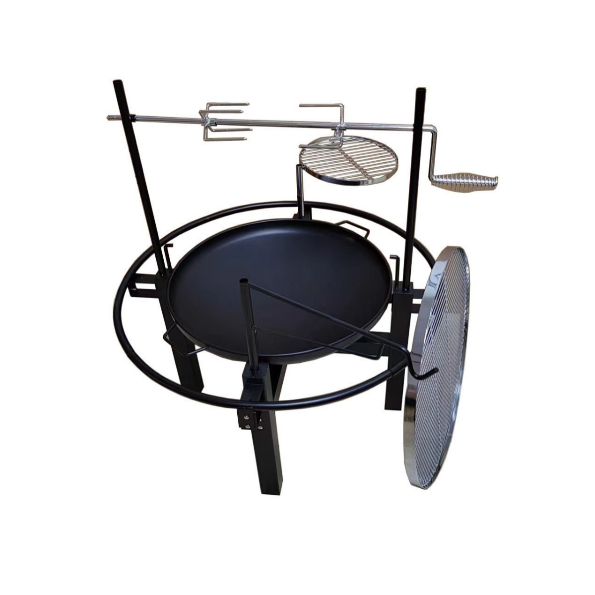 La calidad del fabricante de la fuente es segura, parrilla multifuncional de 24 pulgadas, barra de barbacoa, red de aislamiento, parrilla redonda