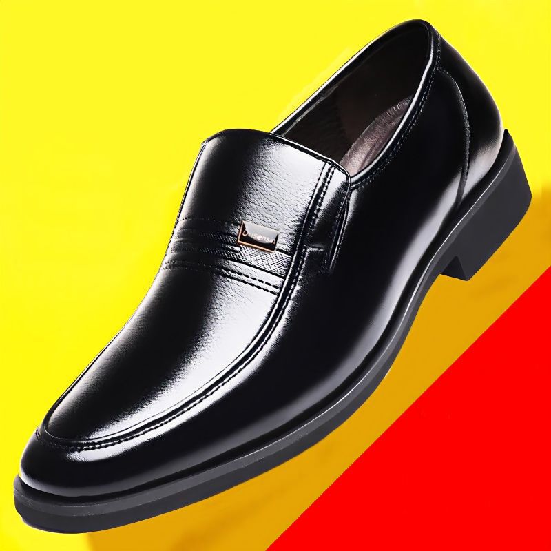 特价皮鞋商务正装皮鞋男软底中老年休闲男士鞋子正品结婚鞋子男潮