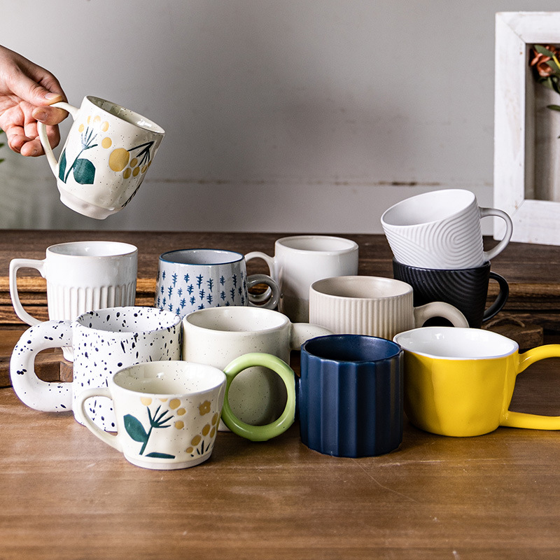 马克杯大合集~多款式复古咖啡杯简约陶瓷牛奶杯办公室高颜值水杯