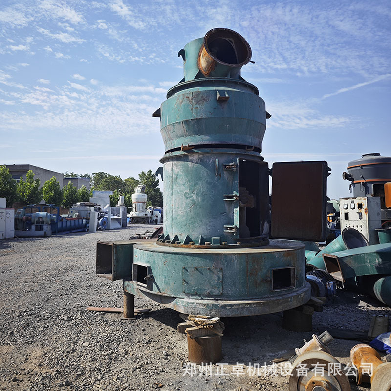 二手4128改进型雷蒙磨粉机 双90KW电机 时产8吨 矿业建材设备​