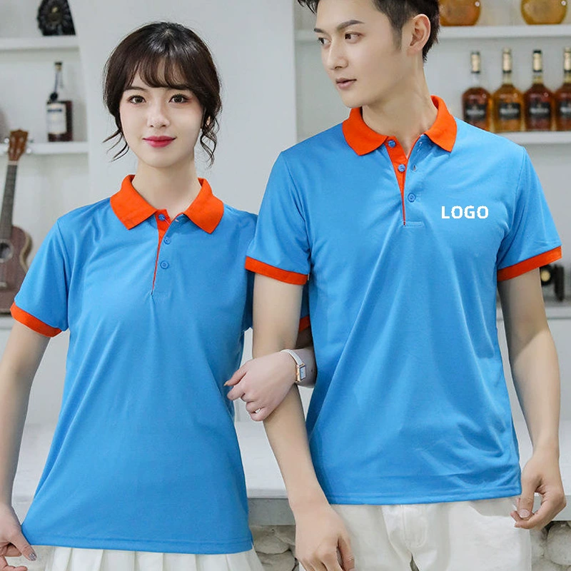 Подбор цветов рубашка поло с короткими рукавами и лацканами одежда на заказ рекламная культурная рубашка групповая рабочая одежда вышитый логотип