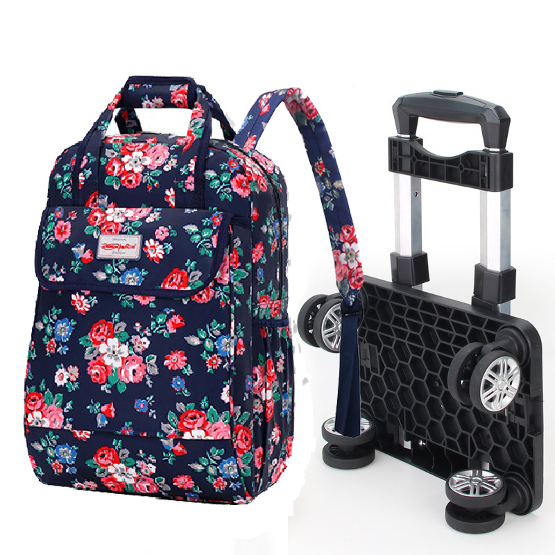 Rueda universal trolley mochila plegable ligero trolley bolsa de viaje de larga y corta distancia bolsa impermeable bolsa de embarque al por mayor